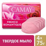 Мыло туалетное, Camay (Камей) 75 г 4 шт Романтик