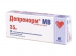 Депренорм МВ, таблетки с пролонгированным высвобождением покрытые пленочной оболочкой 35 мг 30 шт